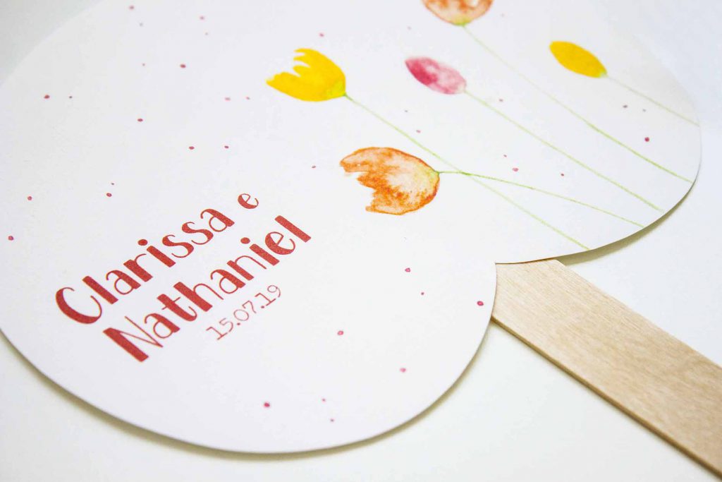 Partecipazioni di matrimonio con tulipani