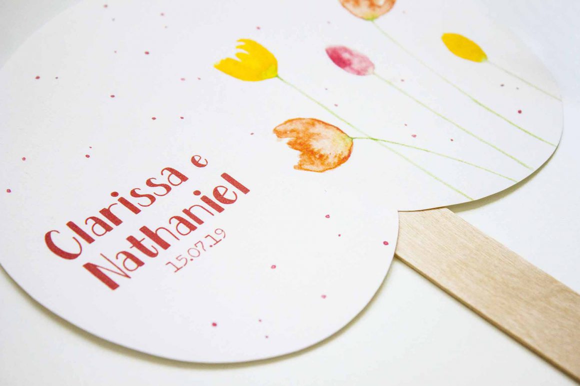 Partecipazioni di matrimonio con tulipani