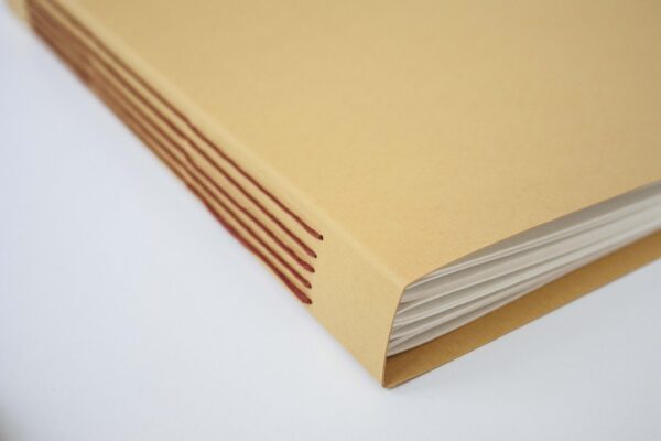 album rilegati a mano - A4 senape