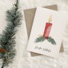 Christmas card candela