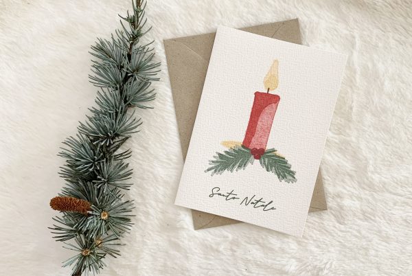 Christmas card candela