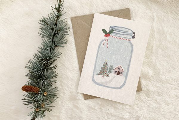 Christmas card barattolo